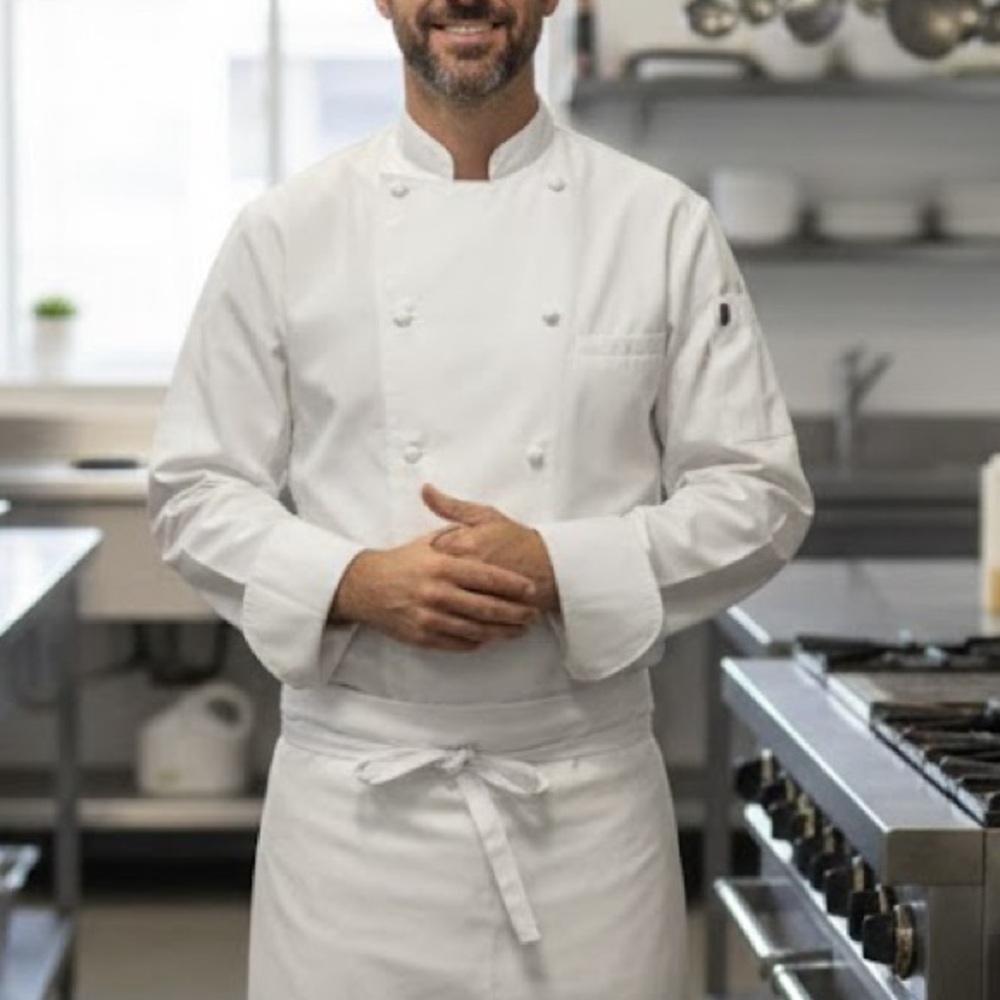 Dickies Men's White Chef Coat NWT